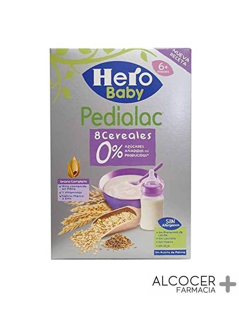 Papilla Hero Baby Pedialac 8 cereales con Galleta. Alimentación Bebé  Parafarmacia - Farmacia Penadés Alcoy Tienda