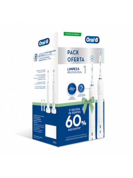 Oral-B cepillo electrico profesional 1 pack 2 unid | Farmacia Alcocer