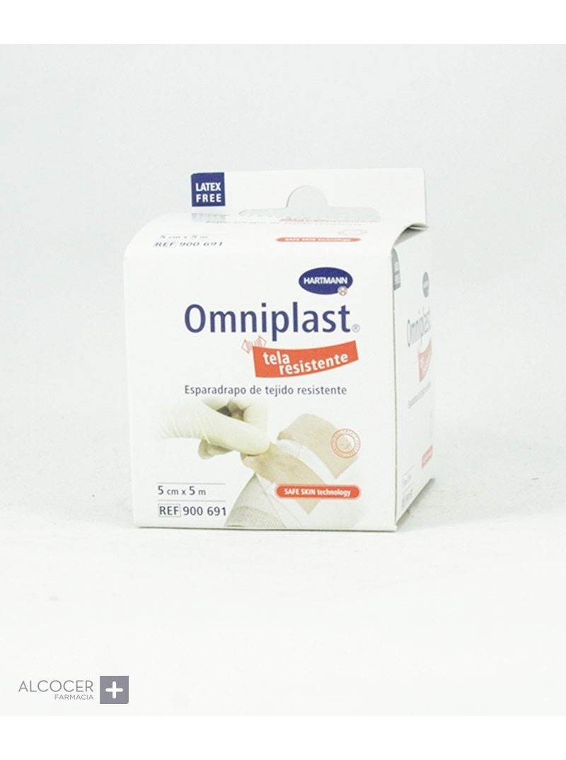 Omniplast esparadrapo tela blanco hipoalérgico 2,5m x 5cm